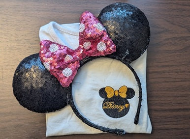 Disney Embroidered Minnie Mouse Sweatshirt/Shirt